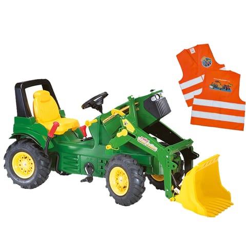 ⁨ROLLY TOYS John Deere Traktor na Pedały z Łyżką + Kamizelka Odblaskowa dla Dzieci Gratis⁩ w sklepie Wasserman.eu