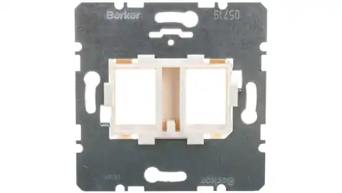 ⁨Berker/ B.Square Double carrier plate with white fastening element 454105⁩ at Wasserman.eu