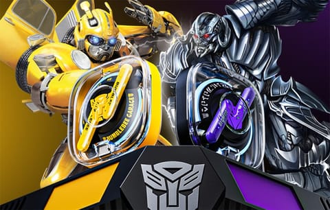 ⁨Słuchawki TWS Transformers TF-T03 (żółte)⁩ w sklepie Wasserman.eu