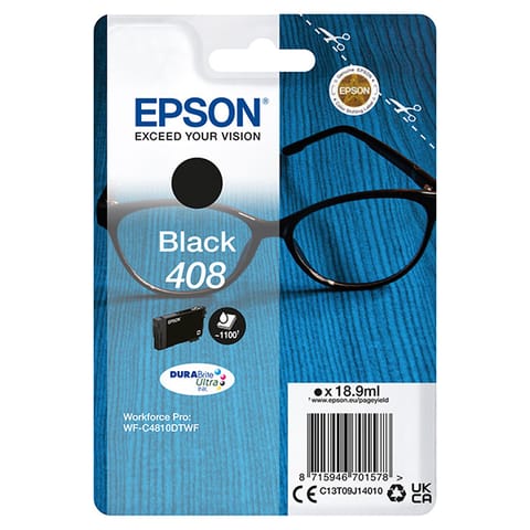Epson oryginalny ink / tusz C13T09J14010, T09J140, 408, black, 18.9ml w sklepie Wasserman.eu