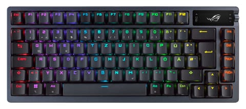 ⁨ASUS ROG Azoth klawiatura Gaming USB + RF Wireless + Bluetooth QWERTY Czarny⁩ w sklepie Wasserman.eu
