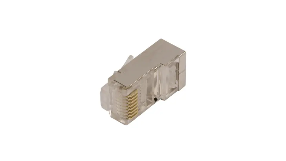 ⁨RJ45 cat.5e 8(8) 8P8C plug shielded X-ML-5F-IMP /100pcs.⁩ at Wasserman.eu