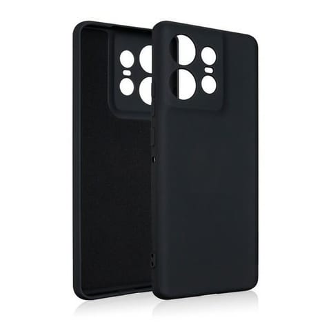 ⁨Beline Etui Silicone Motorola Edge 50Pro czarne /black⁩ w sklepie Wasserman.eu