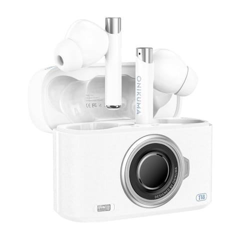 ONIKUMA Słuchawki douszne Bluetooth T18 Białe w sklepie Wasserman.eu