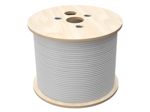 Kabel U/UTP kat.5e, teleinformatyczny, LSOH, B2ca "FireHardy" 4x2x24 AWG, 1Gb/s, 250 MHz, gwarancja 25 lat, certyfikat INTERTEK ETL, szary, 500m - ALANTEC w sklepie Wasserman.eu