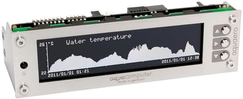 ⁨Aqua Computer 53145 fan speed controller LCD Stainless steel⁩ at Wasserman.eu