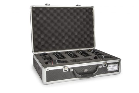 7 Baader Hyperion glasses in a suitcase at Wasserman.eu