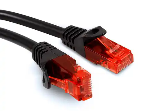 ⁨Przewód kabel patchcord UTP Maclean, wtyk-wtyk, Cat6, 3m, czarny, MCTV-742⁩ w sklepie Wasserman.eu