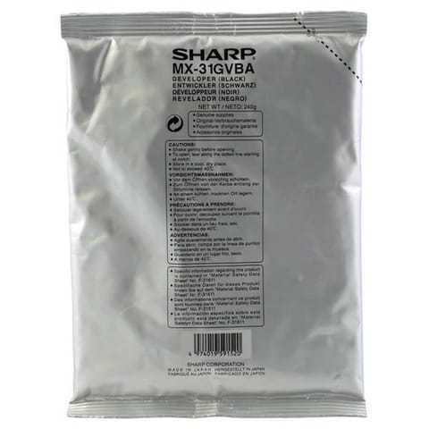 ⁨Sharp oryginalny developer MX-31GVBA, black, 150000s⁩ w sklepie Wasserman.eu