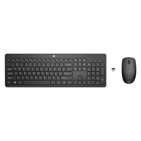 ⁨HP Wireless Keyboard & Mouse zestaw klawiatura bezprzewodowa CZ/SK, czarna z myszą optyczną bezprzewodową, AAA, multimedialny, USB⁩ w sklepie Wasserman.eu