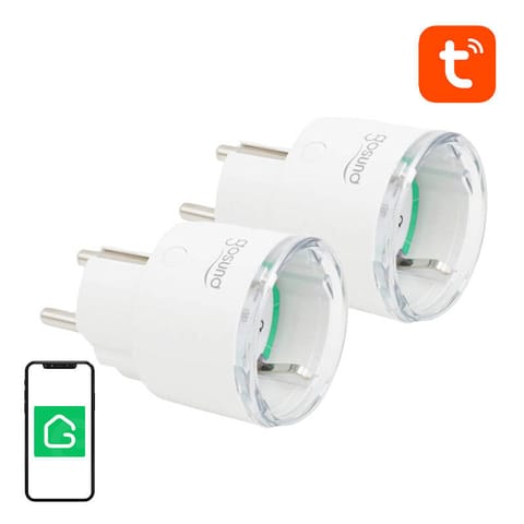 ⁨Inteligentne gniazdko WiFi Gosund SP111 3680W 16A, Tuya 2-pak⁩ w sklepie Wasserman.eu