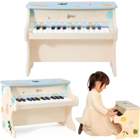 ⁨CLASSIC WORLD Pianino Muzyczne dla Dzieci Nauka Gry + Książeczka⁩ w sklepie Wasserman.eu