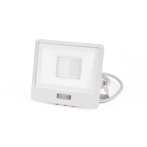 Projektor LED V-TAC 30W SAMSUNG CHIP Czujnik Ruchu Biały Przewód 1M VT-138S-1 6400K 2340lm 5 Lat Gwarancji w sklepie Wasserman.eu