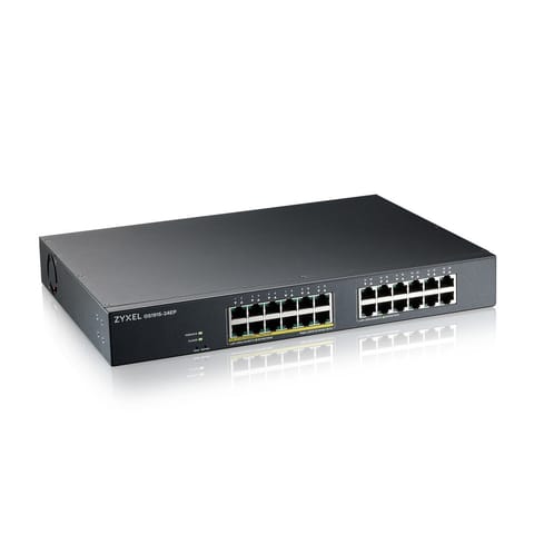 ⁨Zyxel GS1915-24EP Managed L2 Gigabit Ethernet (10/100/1000) Power over Ethernet (PoE) 1U Black⁩ at Wasserman.eu