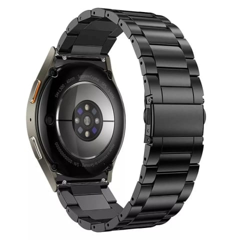 ⁨Bransoleta Stainless do  Samsung Galaxy Watch 4 / 5 / 5 Pro / 6 / 7  Black⁩ w sklepie Wasserman.eu