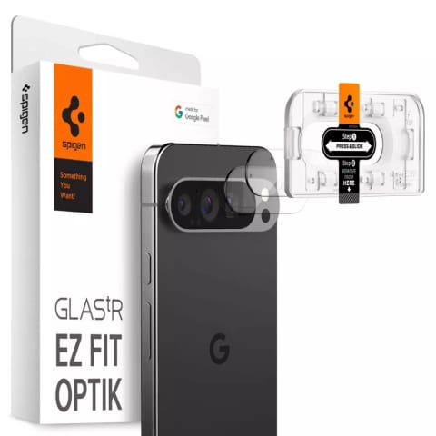 ⁨Szkło Hartowane Osłona Aparatu Spigen Optik.Tr „EZ Fit” Camera Protector 2-Pack do Google Pixel 9 Pro XL Crystal Clear⁩ w sklepie Wasserman.eu