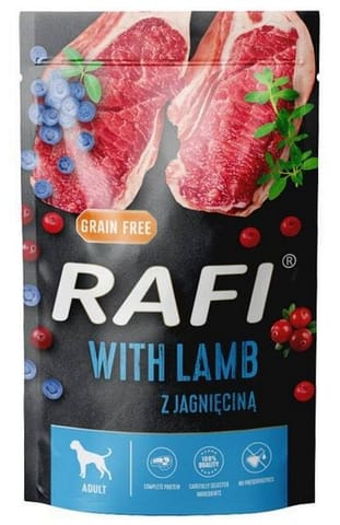 ⁨DOLINA NOTECI Rafi Lamb, blueberry, cranberry - wet dog food - 500g⁩ at Wasserman.eu