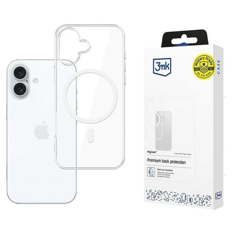 ⁨3MK MagCase iPhone 16 6.1"przezroczysty/clear kompatybilne z MagSafe⁩ w sklepie Wasserman.eu