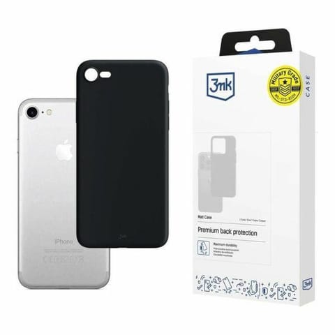 ⁨3MK Matt Case iPhone 7/8 czarny/black⁩ w sklepie Wasserman.eu