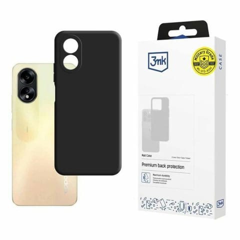 ⁨3MK Matt Case Oppo A38 czarny/black⁩ w sklepie Wasserman.eu
