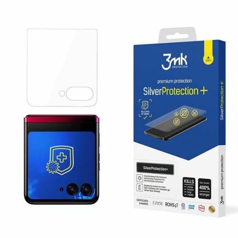 ⁨3MK SilverProtect+ Motorola Razr 50Ultra (front) Folia Antymikrobowa montowana na mokro⁩ w sklepie Wasserman.eu