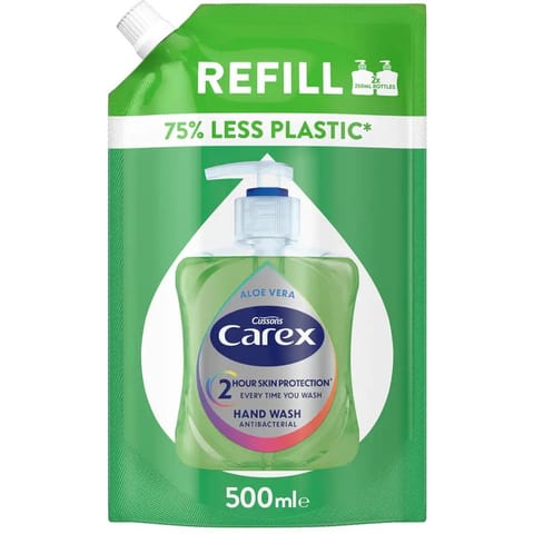 ⁨Mydło w płynie CAREX uzupełnienie 500ml antybakteryjne ALOE VERA⁩ w sklepie Wasserman.eu