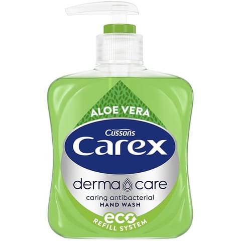 ⁨Mydło w płynie z dozownikiem CAREX 250ml. ALOE VERA⁩ w sklepie Wasserman.eu