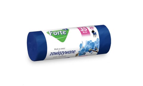 ⁨FORTE Garbage Bags LDPE 35L 20pcs Tied⁩ at Wasserman.eu