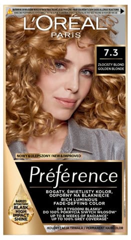 ⁨LOREAL Preference Farba do włosów 7.3 Złocisty Blond⁩ w sklepie Wasserman.eu