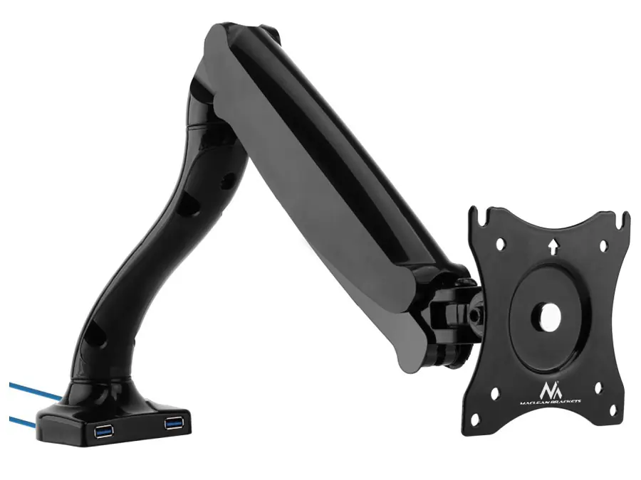 Monitor holder black MC-673 gas spring 3.0 usb 3.0 "-27" 6 kg at Wasserman.eu