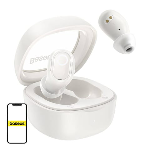 ⁨TWS Bluetooth 5.3 Baseus Bowie wireless headphones white⁩ at Wasserman.eu