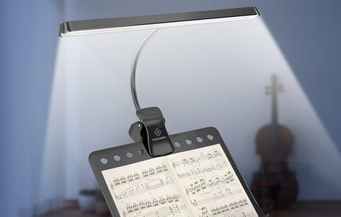 ⁨Lampka bezprzewodowa Glocusent Music Stand 4000mAh Czarny⁩ w sklepie Wasserman.eu