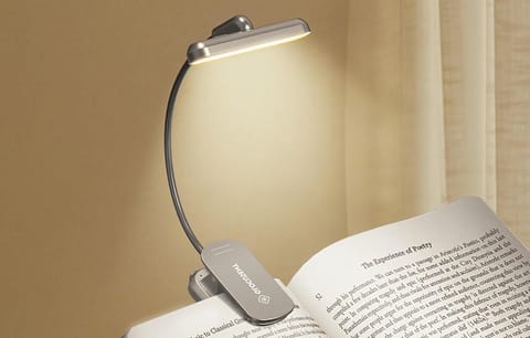 ⁨Lampka bezprzewodowa Glocusent obrotowa, USB-C 1000mAh (srebrna)⁩ w sklepie Wasserman.eu