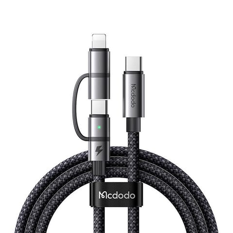 ⁨Kabel 2w1 Mcdodo CA-0450 USB-C do USB-C + Lightning, 1.2 m⁩ w sklepie Wasserman.eu