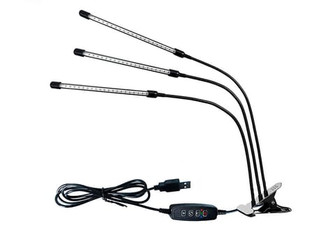⁨Lampa stojąca do uprawy roślin z klipsem potrójna⁩ w sklepie Wasserman.eu