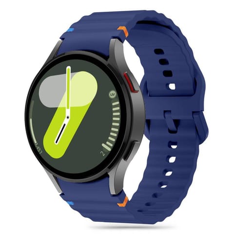 ⁨Pasek do SAMSUNG GALAXY WATCH 4 / 5 / 5 PRO / 6 / 7 / FE Tech-Protect Silicone Sport granatowe⁩ w sklepie Wasserman.eu