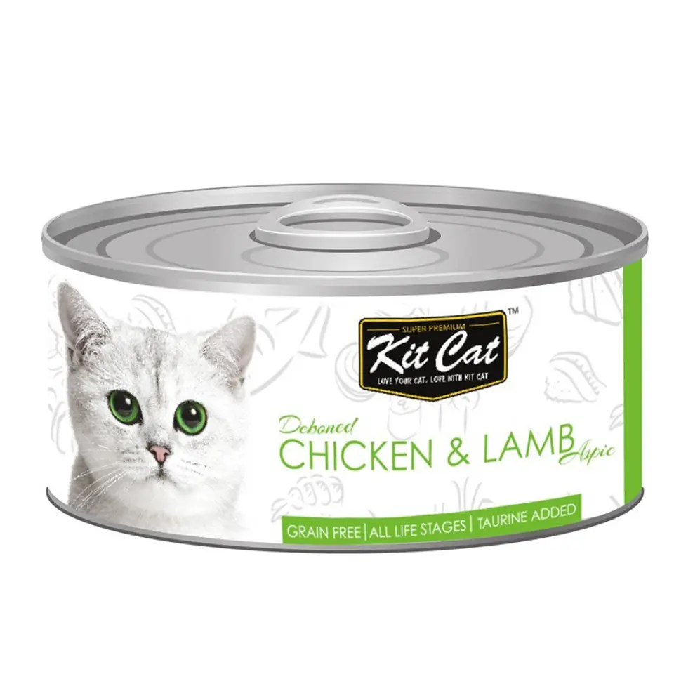 ⁨KIT CAT CHICKEN & LAMB (kurczak z jagnięciną) [KC-2225] 80g⁩ w sklepie Wasserman.eu