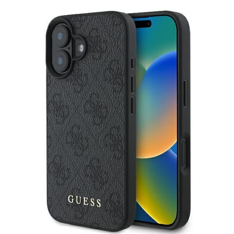 ⁨Guess GUHCP16MG4GFGR iPhone 16 Plus 6.7" czarny/black hardcase 4G Classic⁩ w sklepie Wasserman.eu