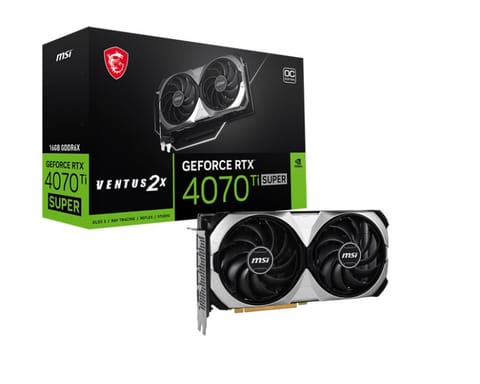 ⁨MSI VENTUS GeForce RTX 4070 Ti SUPER 16G 2X OC NVIDIA 16 GB GDDR6X⁩ w sklepie Wasserman.eu