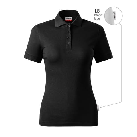 ⁨Koszulka polo Malfini Resist Heavy Polo W (kolor Czarny, rozmiar 2XL)⁩ w sklepie Wasserman.eu