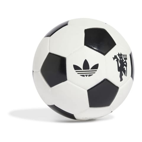 ⁨Piłka adidas Manchester United Mini Home (kolor Biały. Czarny, rozmiar 1)⁩ w sklepie Wasserman.eu