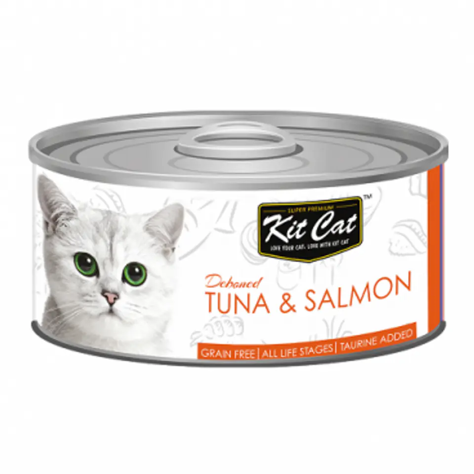 ⁨KIT CAT TUNA & SALMON (tuńczyk z łososiem) [KC-2270] 80g⁩ w sklepie Wasserman.eu