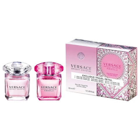 ⁨VERSACE Zestaw prezentowy Exclusive Travel Retail Bright Crystal (woda toaletowa 30ml + woda perfumowana Absolu 30ml)⁩ w sklepie Wasserman.eu