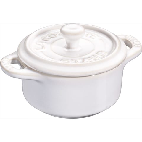 ⁨Staub Mini Cocotte Round - 200ml, Ivory⁩ at Wasserman.eu
