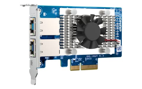 ⁨Qnap QXG-10G2T, 2x 10GbE, PCIe Gen3 x4, Low-profile⁩ w sklepie Wasserman.eu