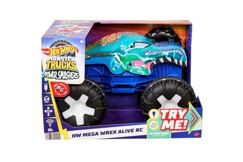 ⁨Hot Wheels Monster Trucks 1:15 Scale HW MEGA-WREX ALIVE RC Vehicle⁩ at Wasserman.eu