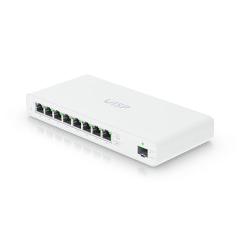 ⁨UBIQUITI UISP-S-EU GIGABIT POE SWITCH FOR MICROPOP APPLICATIONS, 8X GBE RJ45 PORTS WITH PASSIVE POE, 1X SFP, 110W⁩ w sklepie Wasserman.eu