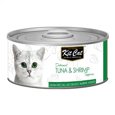 ⁨KIT CAT TUNA & SHRIMP (tuna with shrimp) [KC-2210] 80g⁩ at Wasserman.eu