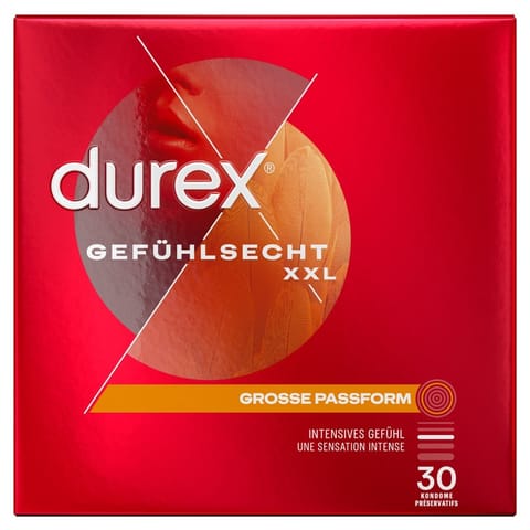 ⁨PREZERWATYWY DUREX THIN XXL 30 SET⁩ w sklepie Wasserman.eu