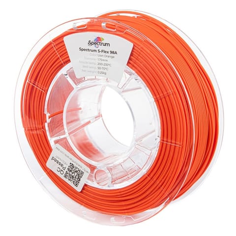 ⁨Spectrum 3D filament, S-Flex 98A, 1,75mm, 250g, 80526, lion orange⁩ w sklepie Wasserman.eu